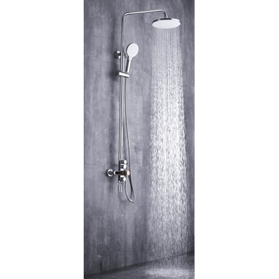 Système de douche complet avec valve brute
