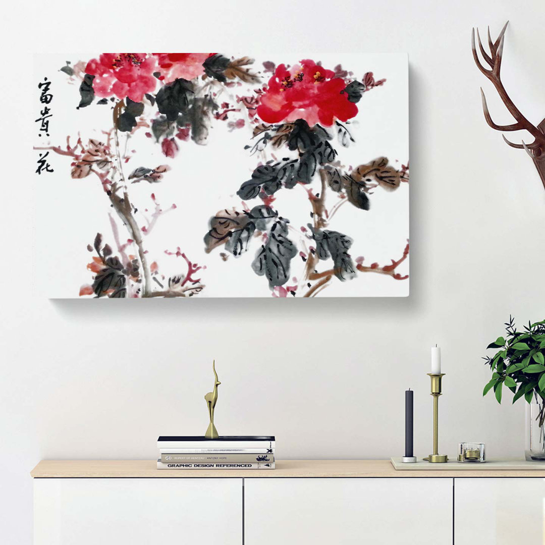 Blossoming Flowers by Yun Shouping - Wrapped Canvas