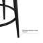 Tabouret pivotant Homepop Hudson - Polyuréthane brun