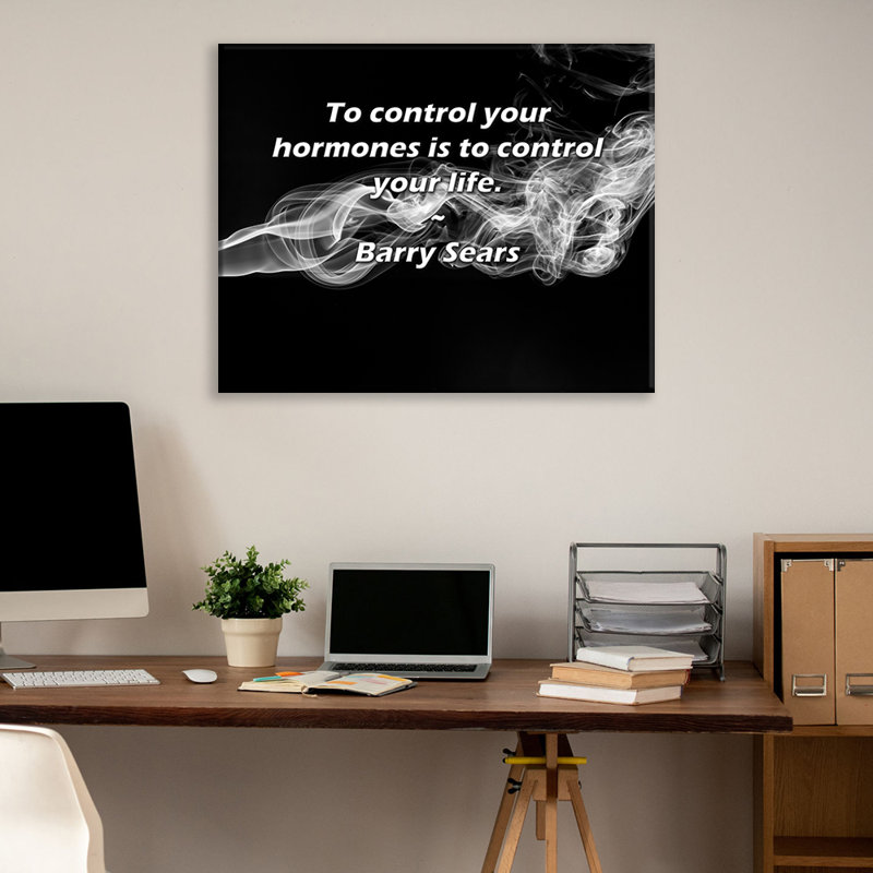 «Artsy Quote» par Barry Sears, toile tendue avec châssis, H 17 po x l 24 po