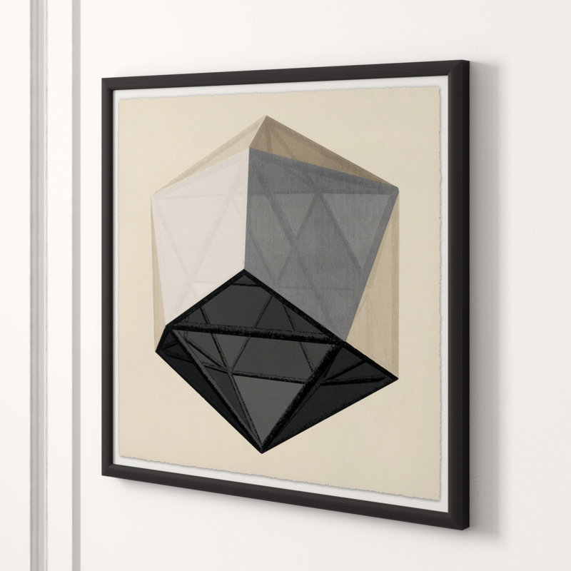 Translucent Form 5' Framed Graphic Art Print on Glass
