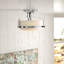 Plafonnier rétro semi-encastré 3 lumières Harper 14,5 po Harper-1128807313-1128807315
