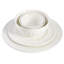 Gibson Home Gracious Dining Gourmet Expressions Embossed Porcelain Dinnerware Set, Service For 8 (40Pc)