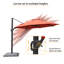 Parasol d'extérieur 11 pi avec base Isan-90339380