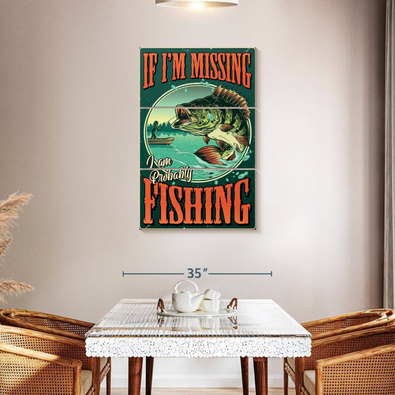 Senne Bass Fishing, 45'' H x 28'' W