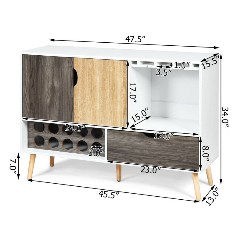 Armoire de bar 47,5 po Elyvia