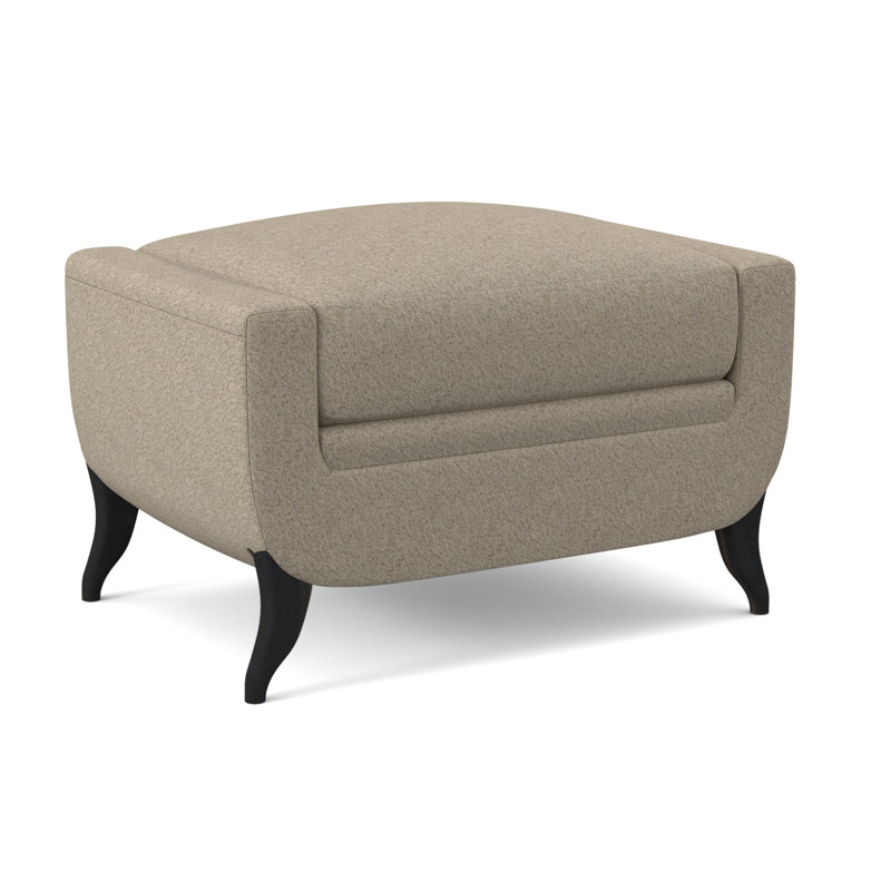 Repose-pieds standard rectangulaire de 29,5 po Armstrong, Espresso, Lin de Venise