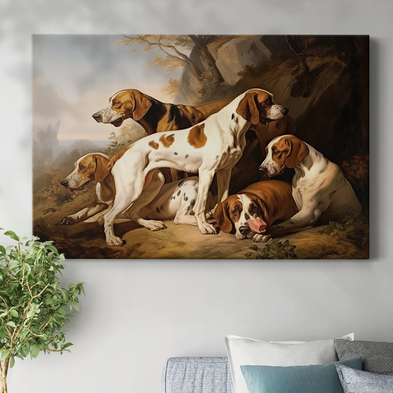 Animaux, paysage, série CDxxxviii, H 40 po x l 60 po
