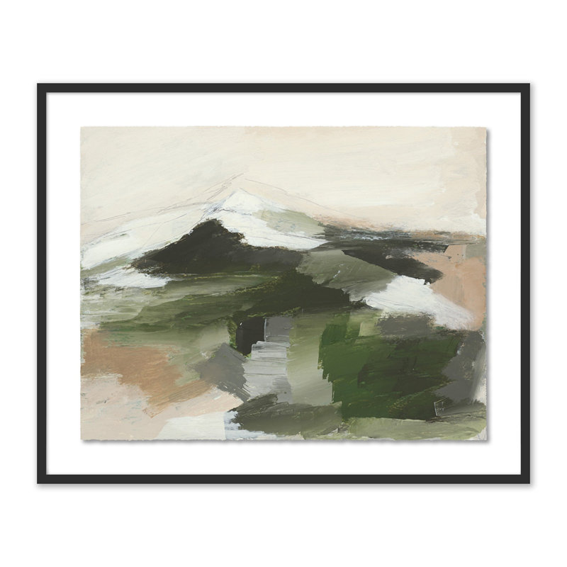 Quiet Splendor Painting by Melanie Biehle, 26" H x 32" W, Black Maple Paper Single Picture Framed