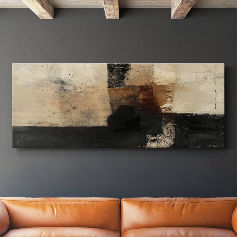 Abstract Series 3 #LXXIV-Wide Gallery Wrapped Canvas, 12" H x 30" W