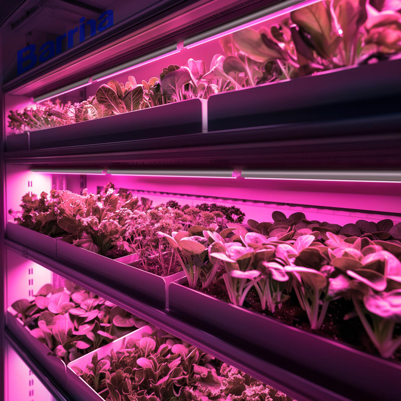 Éclairage à DEL Barrina, 144 W (6 x 24 W, équivalent 800 W), 2 pi T8, spectre complet, paquet de 6