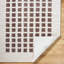 Brown Modern Shaggy Washable Rug, Chequered Anti-Slip Rug For Living Room, Dining Room, Bedroom, Kitchen-2100797636