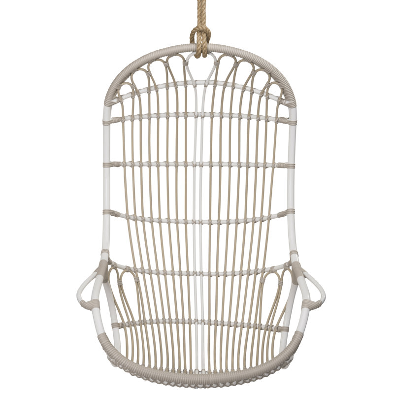 Riviera 1 Person Swing Chair, Dove White