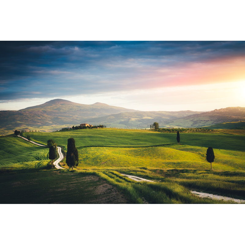 Tuscany Landscape by Borchee - Wrapped Canvas Print, 81cm H x 122cm W