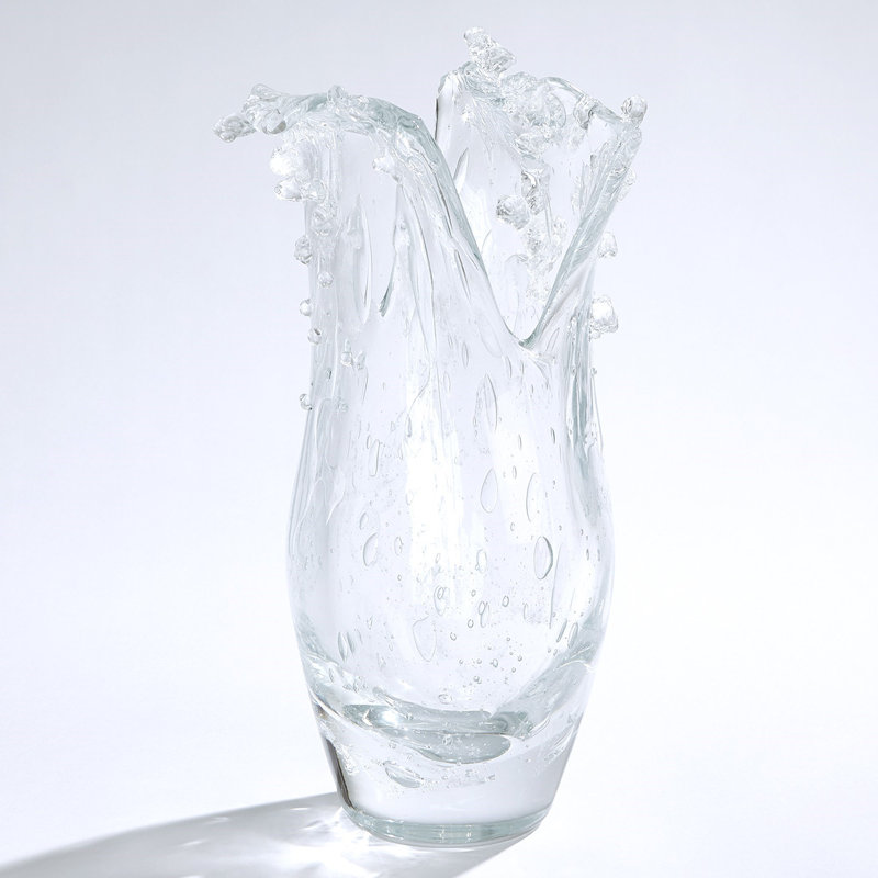 Handmade Glass Table Vase, Clear