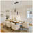 - Light Dimmable Kitchen Island Linear LED Pendant[No Bulb]