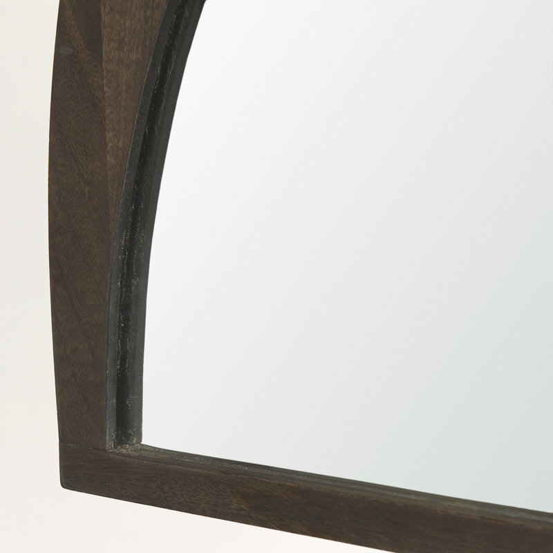 Miroir décoratif biseauté Vixe, Brun foncé, 22,3 po x 36 po