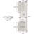 66" Tall Farmhouse Bathroom Storage Cabinet-1125547850