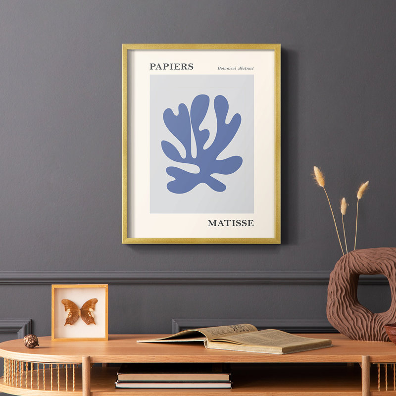 Matisse CCL XXIV, reproduction encadrée - bois massif, Or, H 10 po x l 8 po