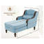 Chaise longue rembourrée avec poches latérales-1952350436