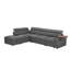 Canapé modulaire en tissu avec repose-pieds-129222106