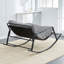 Chaise berçante d'extérieur en métal Fiona