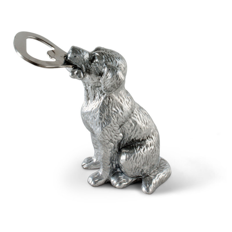 Labrador Setting Dog Forged Bottle Opener Misc