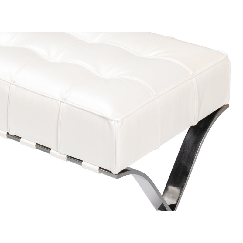 Catalunya Upholstered Bench, White
