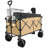 Collapsible Folding Wagon, Push Pull Foldable Beach Wagon Cart-113855327