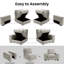 Canapé modulaire avec rangement pour sièges, canapé en chenille confortable pour le salon, le bureau, le siège profond, le chargement USB, avec housse amovible, gris clair, canapé simple-102673637