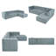 Canapé modulaire en chenille 112,2 po-385146422