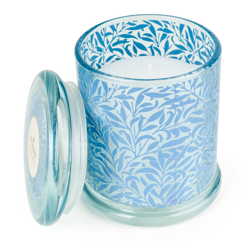 Woodsy Scented Jar Candle with Glass Holder