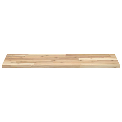 Floating Shelves 2 Pcs Untreated Solid Wood Acacia