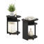 Table de bout ovale Furinno JAYA Simple Design, table d'appoint, noyer noir, ensemble de 2