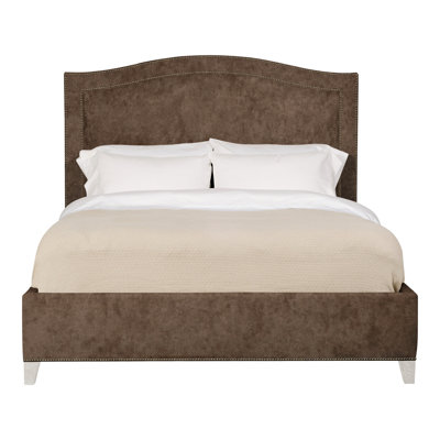 Caroline/Casey Queen Upholstered Low Profile Panel Bed