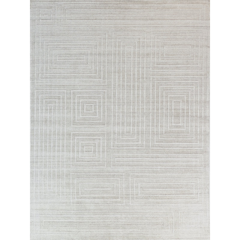 Castelli Geometric Area Rug in Ivory, Rectangle 8' x 10'