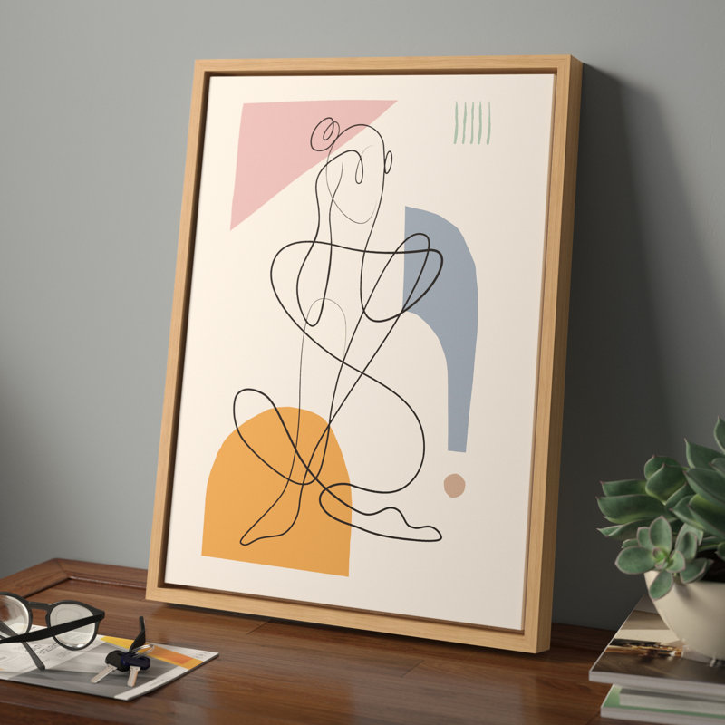«Th pensing you» par Rachel Lee, 3 oiseaux, reproduction d'art sur toile encadrée