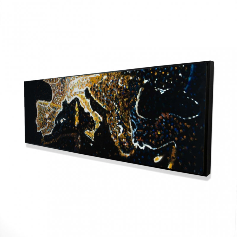 «European Continent» sur toile, H 20 po x l 60 po
