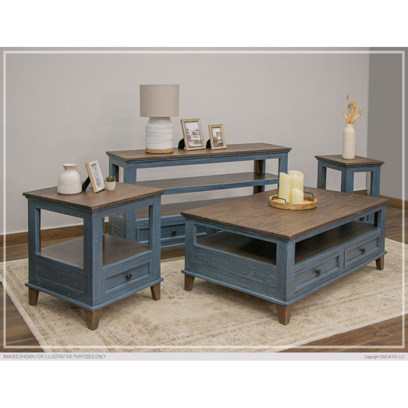 Console en bois massif Azlee