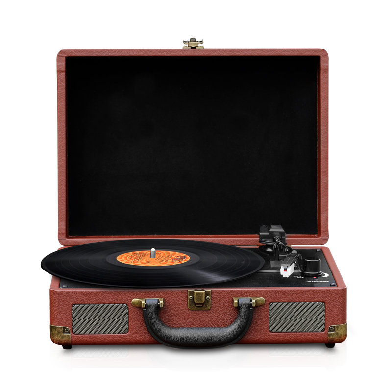 Système de haut-parleurs tourne-disque Bluetooth Vintage
