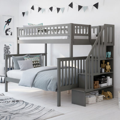 Ilariana Heavy Duty Kids Staircase Bunk Bed