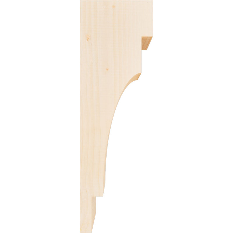 Corbeau méditerranéen, H 24 po x l 5,5 po x P 8 po, Sapin de Douglas, Lisse