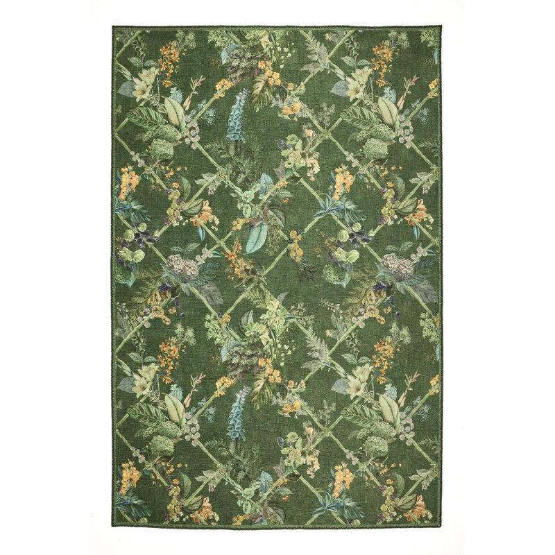 Geometric Digitally Printed 100% Polyester Area Rug, Rectangle 152 x 230 cm