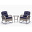 Chaise berçante en acier