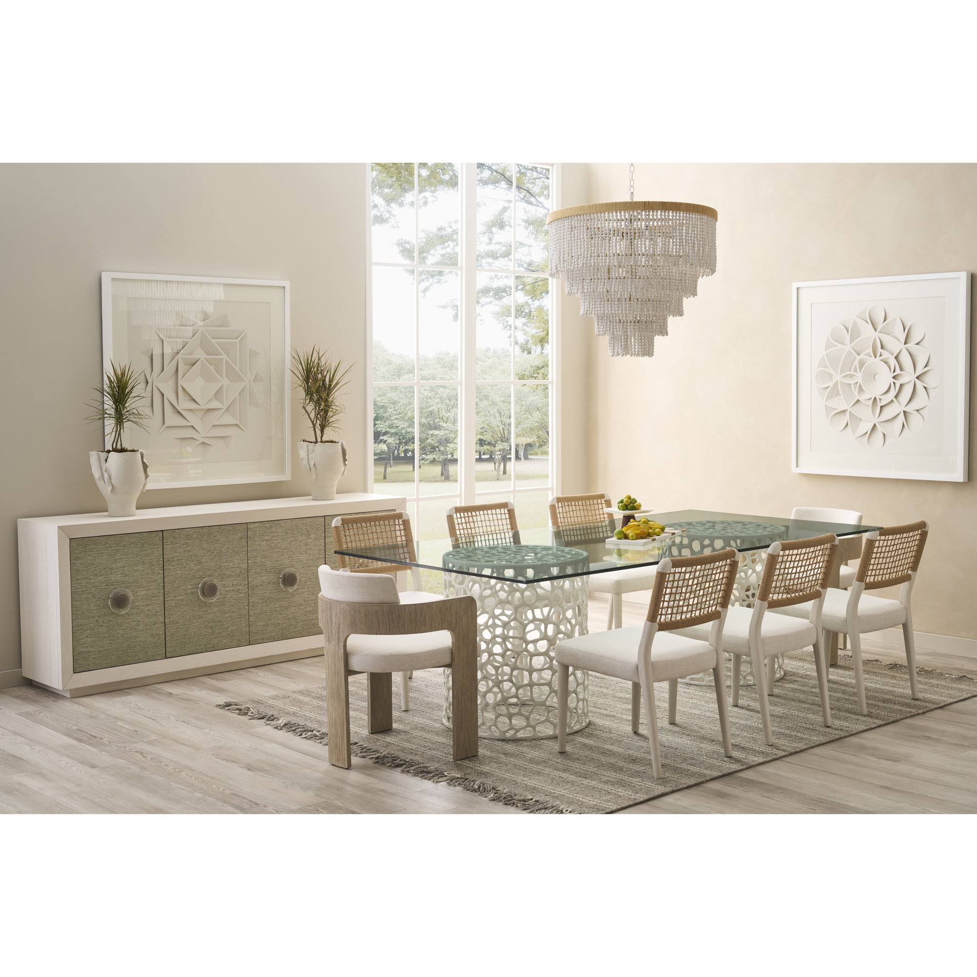 Westhampton 100'' Dining Table, White
