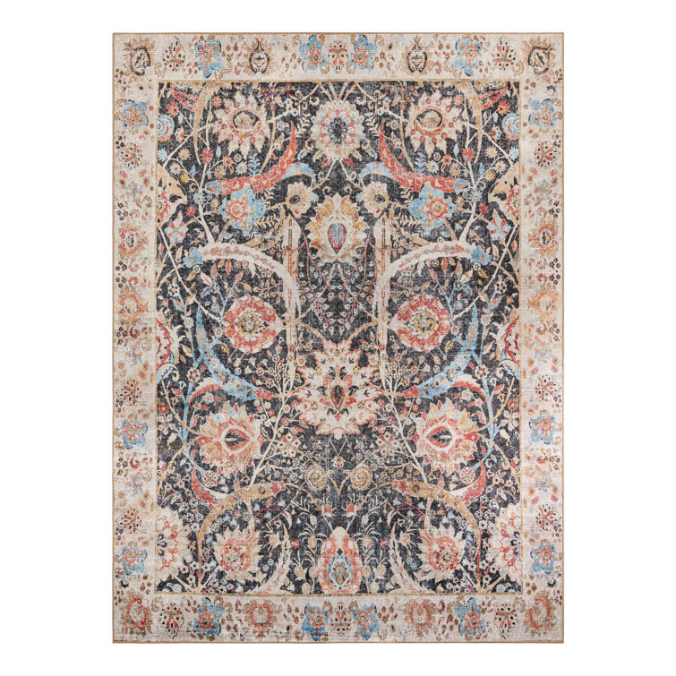 Matilynn Performance Chenille Floral Indoor Rug