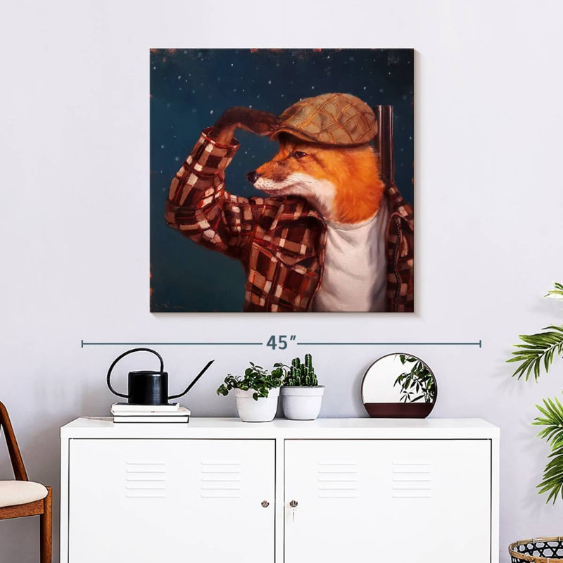 Crowle Fox Hunt, 30" H x 30" W