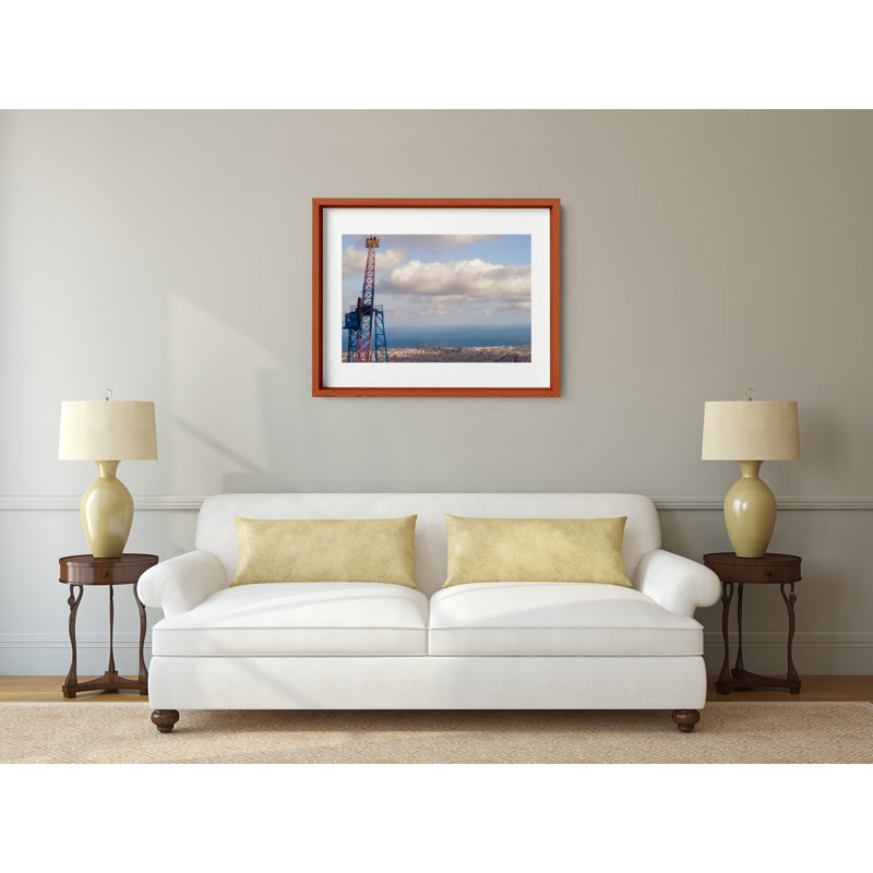 Lookout Point Print by Joseph Regan, 14" H x 16" W x 0.75" D, Cherry