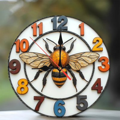 Horloge murale abeille