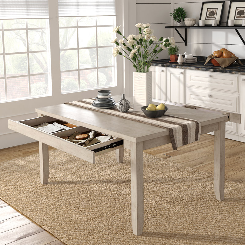 Alyra Dining Table, Antique White